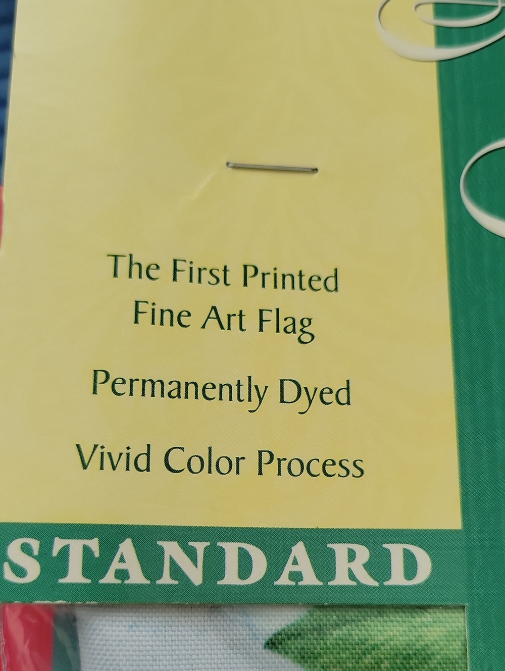 Blue Hydrangea Wall Hanging Flag NIP - Picture 5 of 5